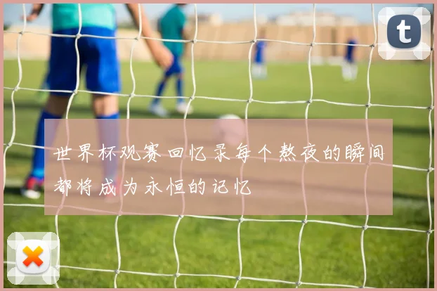 世界杯观赛回忆录每个熬夜的瞬间都将成为永恒的记忆
